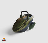 PrintForFishing camouflage bait boat with side floaters for enhanced stability during fishing trips