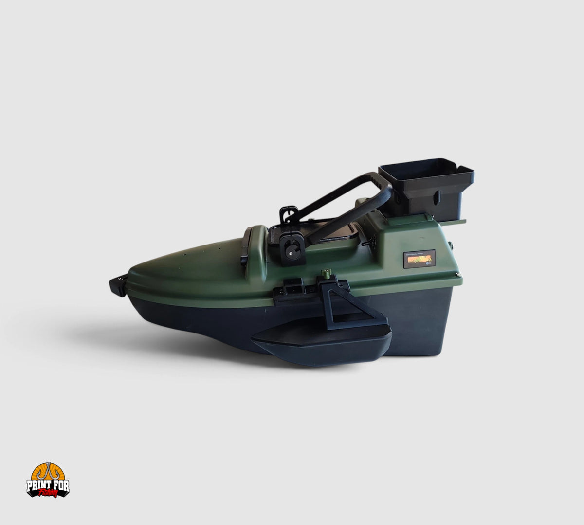 PrintForFishing simple float kit for Anatec Monocoque bait boat in olive green and black for added stability