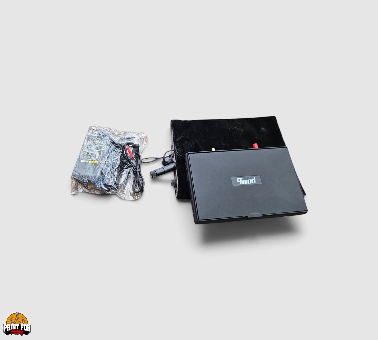 PrintForFishing 7-inch FPV monitor for Anatec PackBoat bait boat with power adapter and black protective case