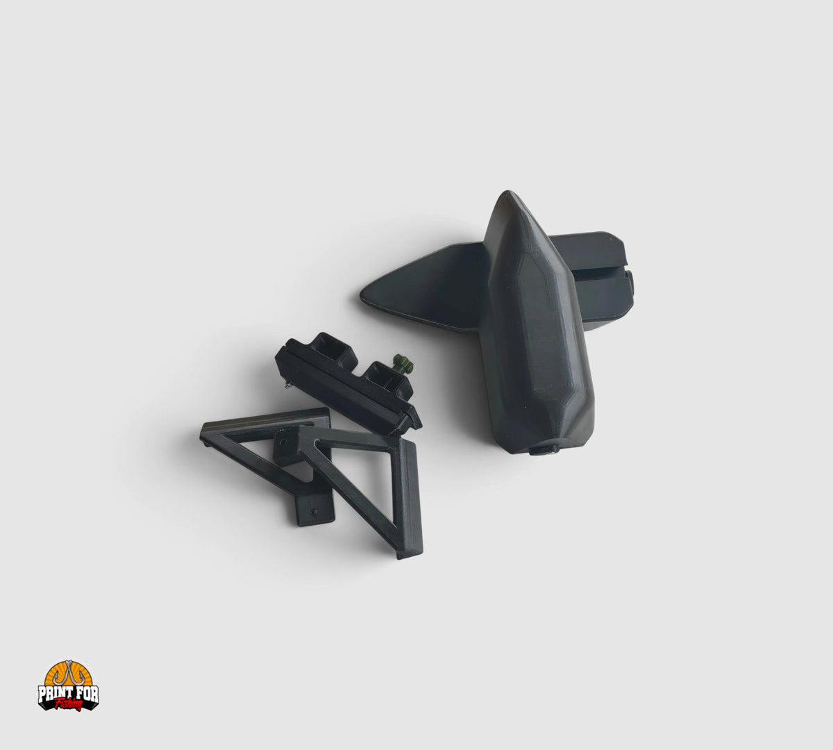 PrintForFishing simple float kit for Anatec Monocoque bait boat, black 3D printed stability accessories